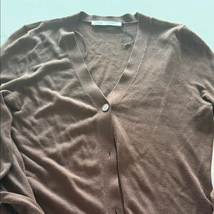 Zara Women's Chocolate Brown Cardigan